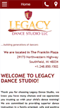 Mobile Screenshot of legacydancefranklin.com